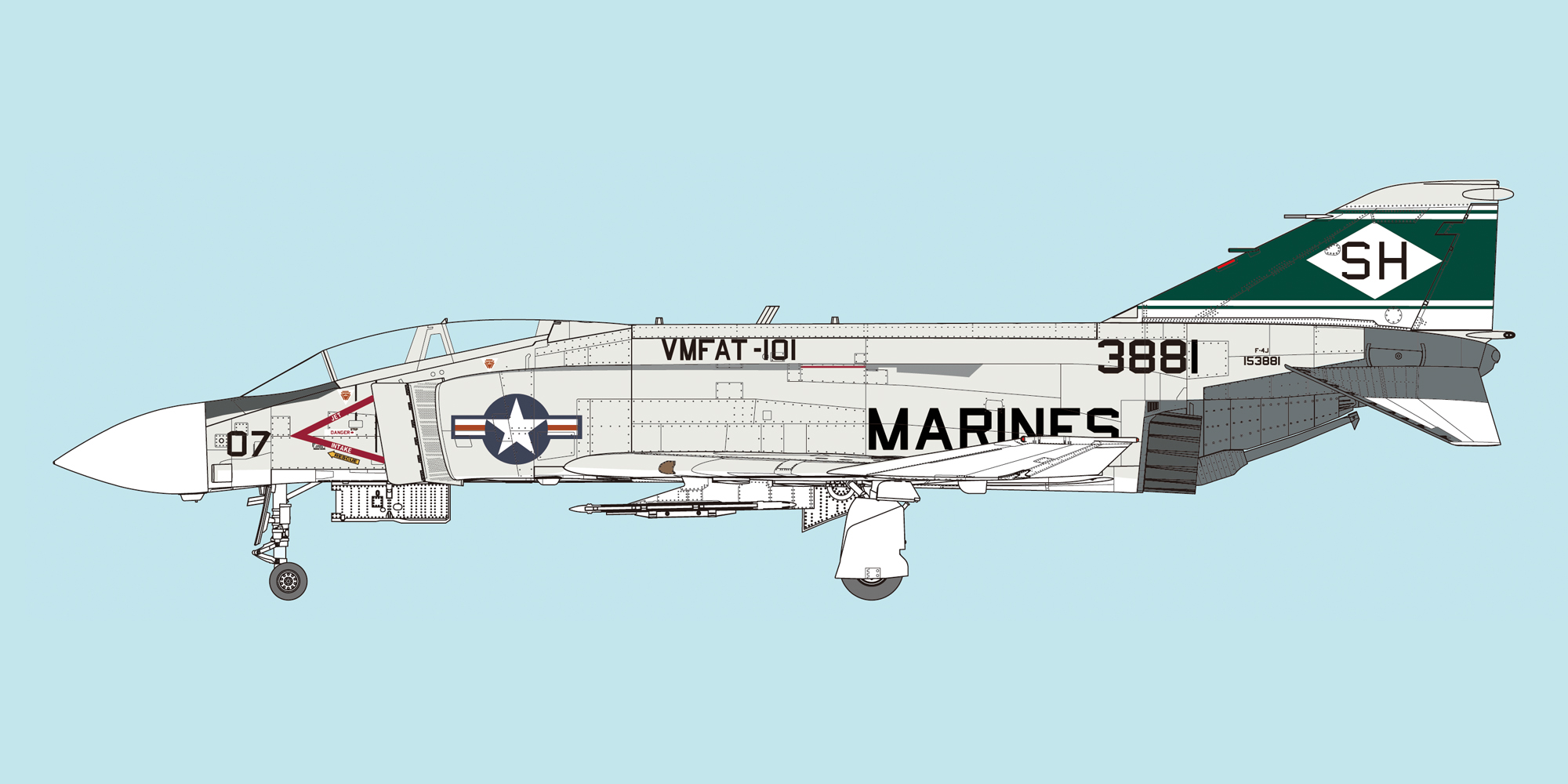 1/72 アメリカ海兵隊 F-4J “海兵隊”(限定)【特装仕様】 タムタム 