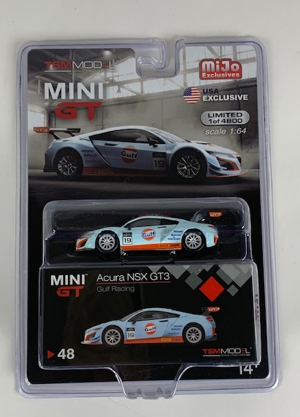 MINI-GT 1/64 Acura NSX GT3 ガルフレーシング 北米限定 左ハンドル