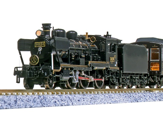 明るさ一定 常点灯 化済 ヘッドライト加工品 8620 58654号機 カトー KATO 2028-2 (50系 700番代 SL人吉 等の牽引に/九州DE10プッシュプルに