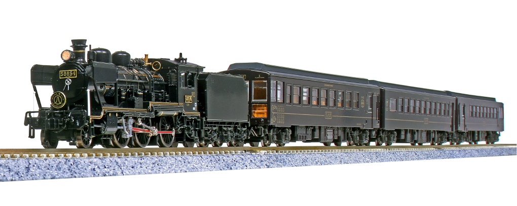 明るさ一定 常点灯 化済 ヘッドライト加工品 8620 58654号機 カトー KATO 2028-2 (50系 700番代 SL人吉 等の牽引に/九州DE10プッシュプルに