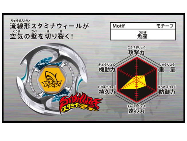 メタルファイト ベイブレード』 ブースター パイシーズDF145BS （魚座