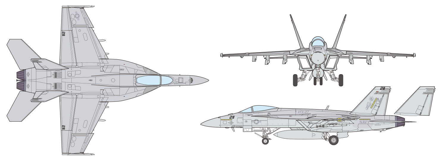 1/144 アメリカ海軍 F/A-18E スーパーホーネット VFA-27 ロイヤルメイ 