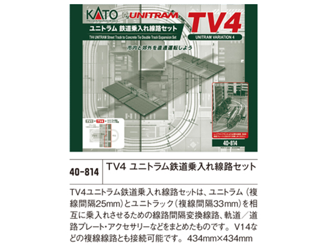 No:40-811 KATO TV1 ユニトラム基本セット 鉄道模型 Nゲージ KATO カトー
