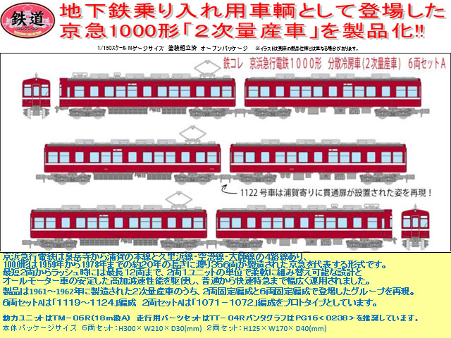 トミーテック 258339 鉄道コレクション 京浜急行電鉄1000形分散冷房車