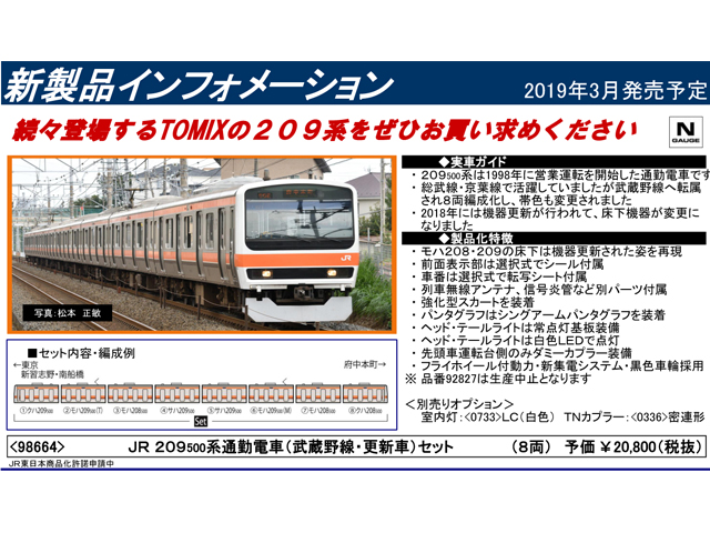 TOMIX 92827 武蔵野線 209系500番代 - おもちゃ