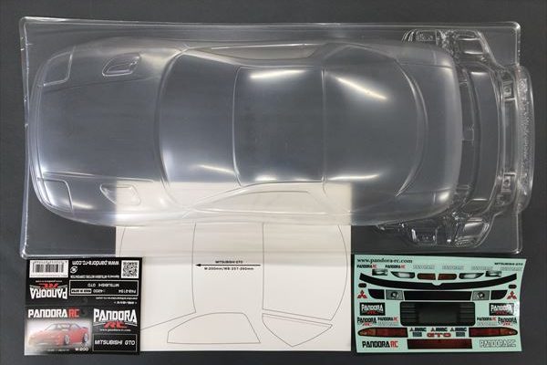 パンドラRC MITSUBISHI GTO 1/10電動RCカー用未塗装ボディ タムタム 