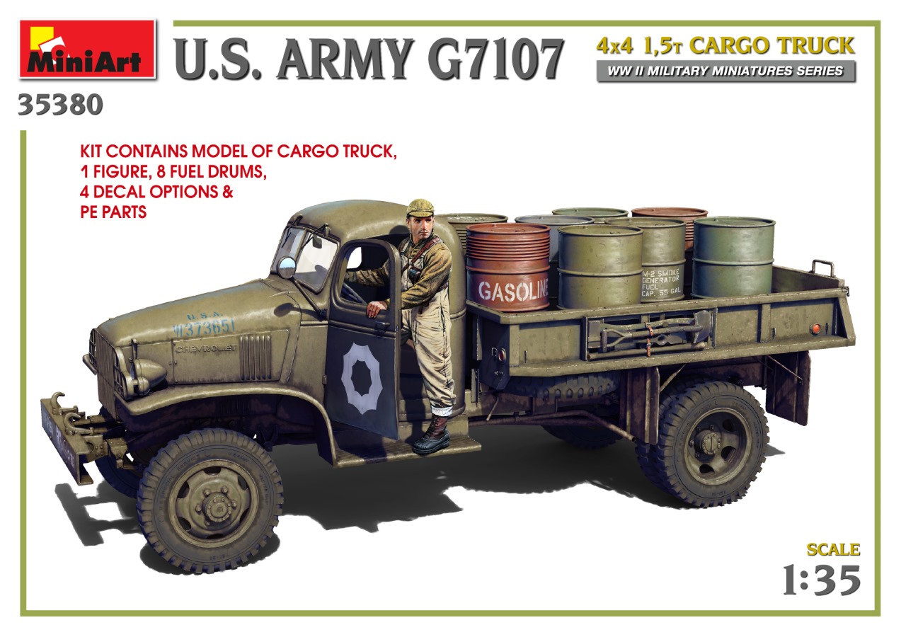 1/35 アメリカ陸軍 G7107 4X4 1.5t カーゴトラック タムタムオンライン