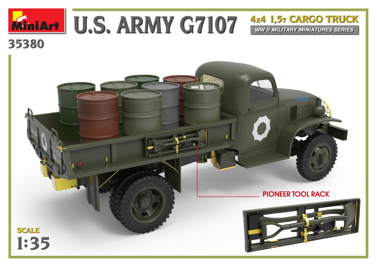 1/35 アメリカ陸軍 G7107 4X4 1.5t カーゴトラック タムタムオンライン 