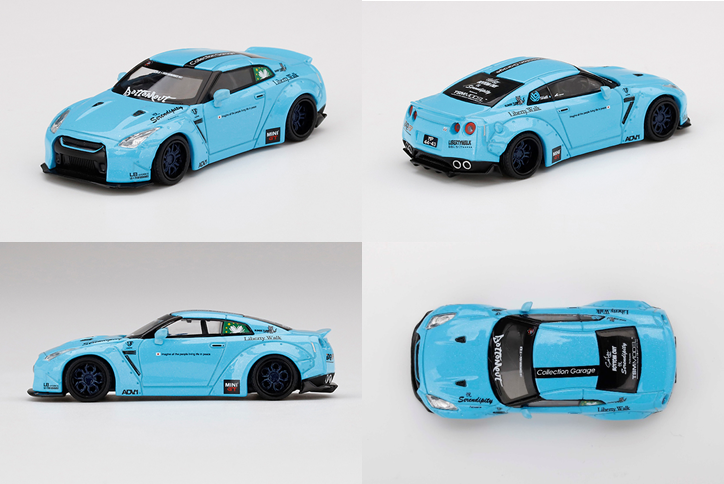 MINI-GT 1/64 LB☆WORKS Nissan GT-R R35 タイプ1 リアウイング 