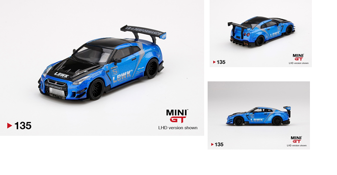 MINI-GT 1/64 LB☆WORKS Nissan GT-R R35 タイプ2 リアウイング