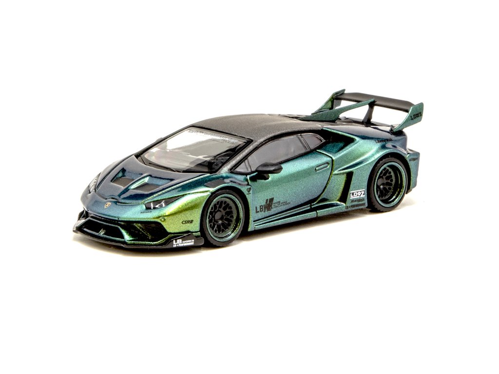 LBWK MINIGT ランボルギーニ　ウラカン　グリーン 1/64スケール MINI GT「ランボルギーニ・ウラカンEVO」(グリーン