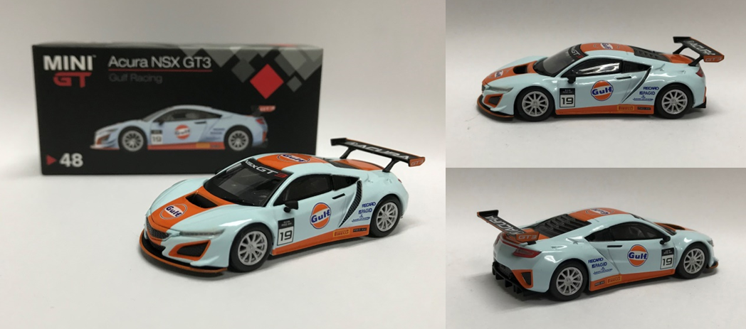 MINI-GT 1/64 Acura NSX GT3 ガルフレーシング 北米限定 左ハンドル