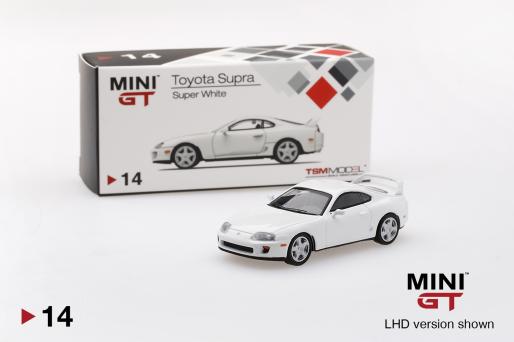 MINI-GT 1/64 Toyota スープラ(JZA80) スーパーホワイト(右