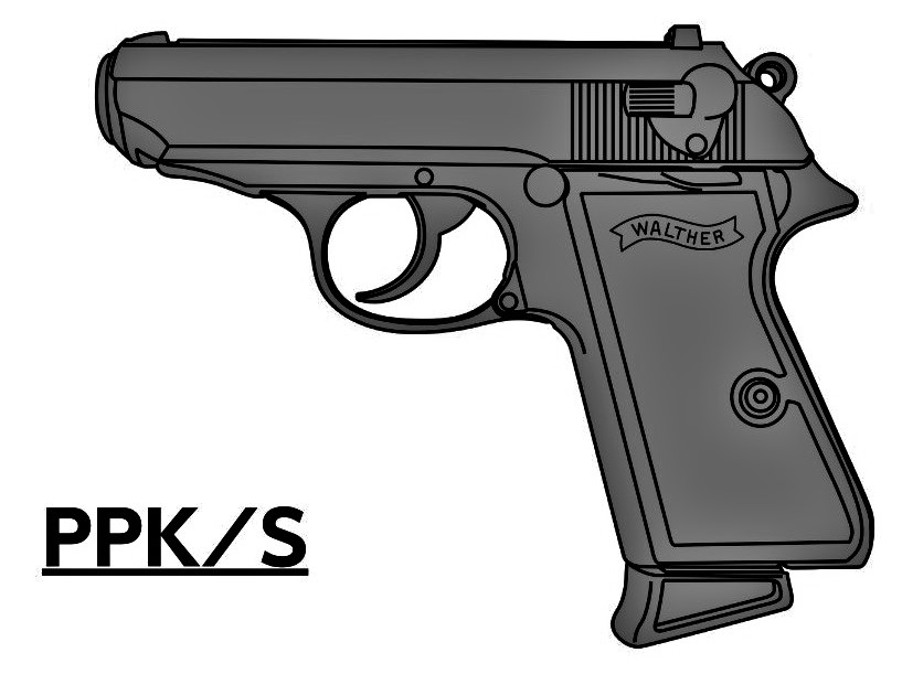 5㎜PFC発火モデルガン Walther PPK/S ブラックABS 組立キット タムタム