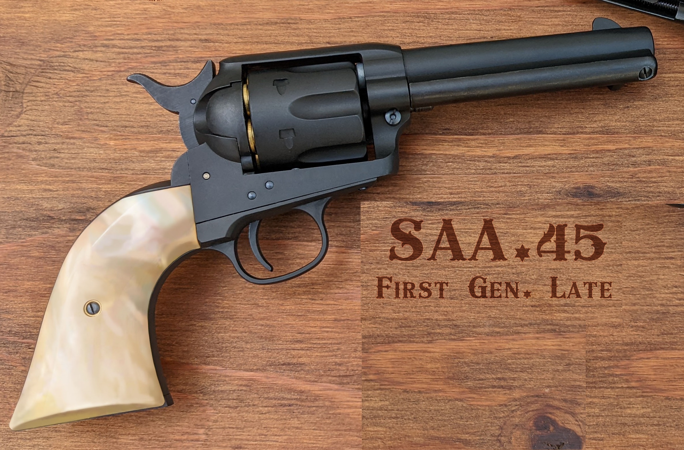 COLT SAA.45 1st Gen. Late シビリアン マットブラックABS パール 