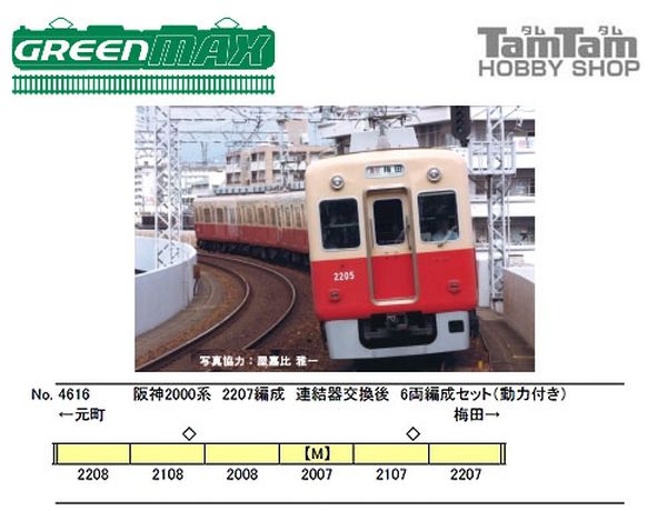 元気 shino 様専用 GREENMAX 4616 阪神2000系 6両セット