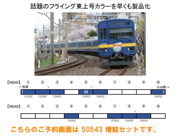 グリーンマックス 50543 東武50090型 フライング東上号リバイバル