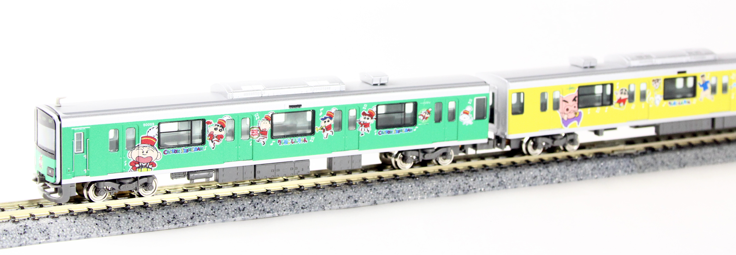 グリーンマックス 50567 東武50050型 クレヨンしんちゃんラッピング 先頭車5両ディスプレイセット 鉄道模型・Nゲージ  タムタムオンラインショップ札幌店 通販 鉄道模型