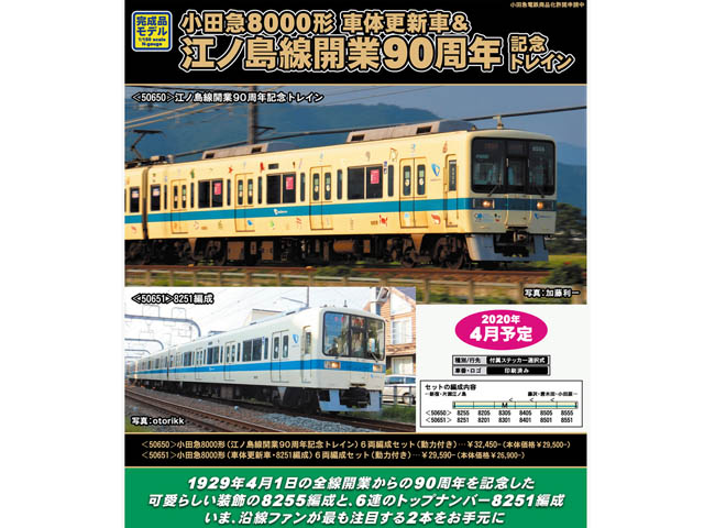 グリーンマックス50650 小田急8000形 江ノ島線開業90周年ラッピング