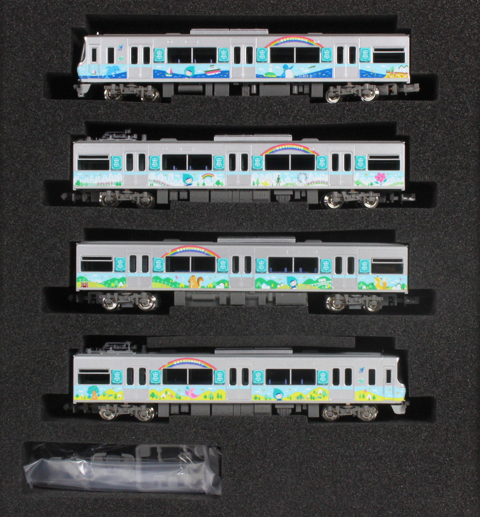 Nゲージ 名鉄3300系 エコムーブラッピングトレイン - 鉄道模型