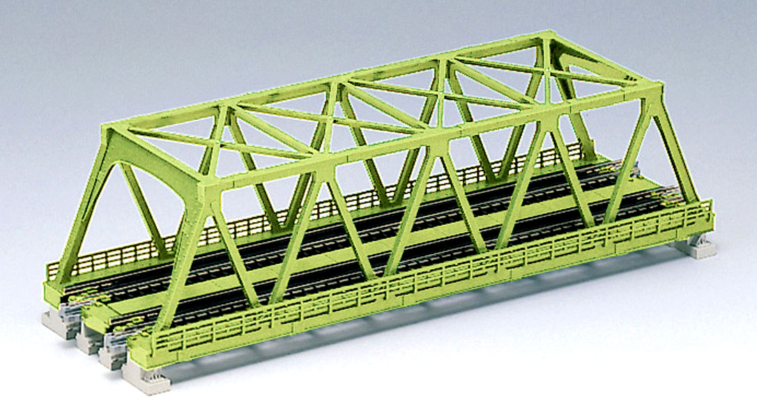 カトー 20-439 複線トラス鉄橋(ライトグリーン・248mm) タムタム