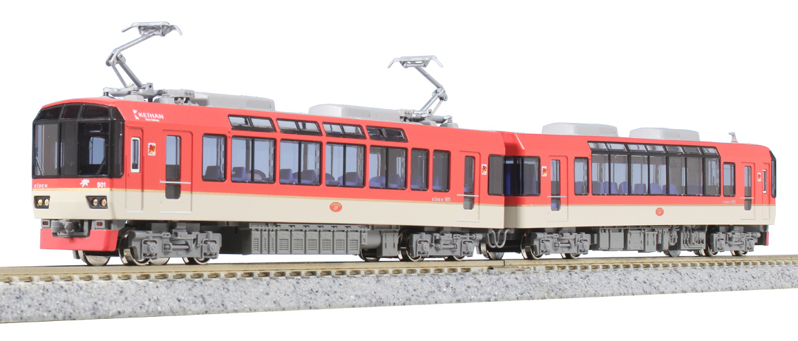 KATO 10-1471 叡山電鉄900系 きらら（メープルレッド） 鉄道模型 N