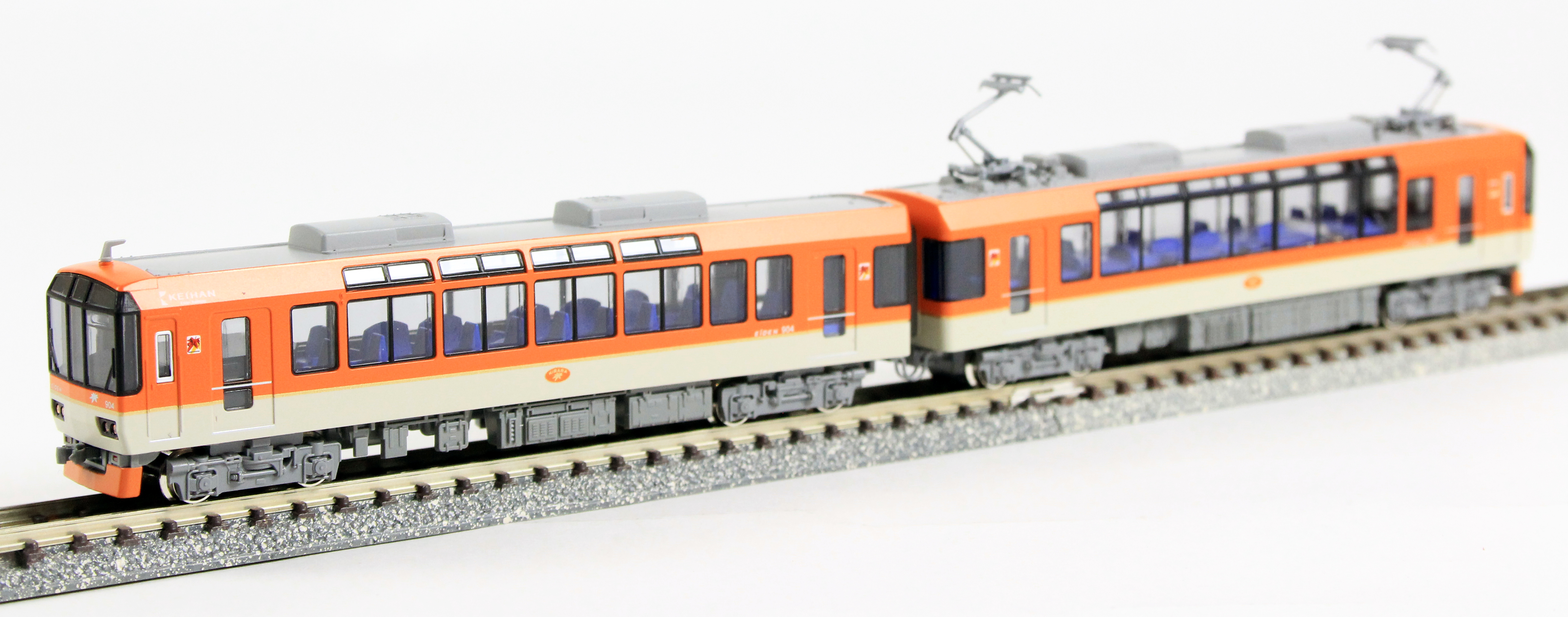 KATO 10-1472 叡山電鉄900系 きらら （メープルオレンジ） 鉄道模型 N 