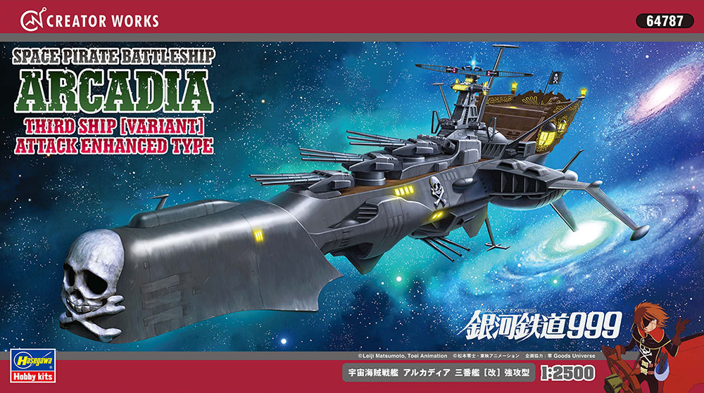 バンダイ キャプテンハーロック号 ハセガワ 宇宙海賊戦艦