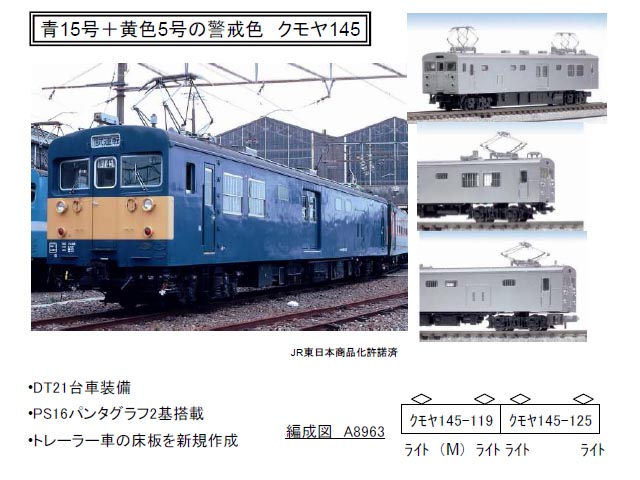 クモヤ145-100番台 国府津電車区2両セット マイクロエースNゲージA8963