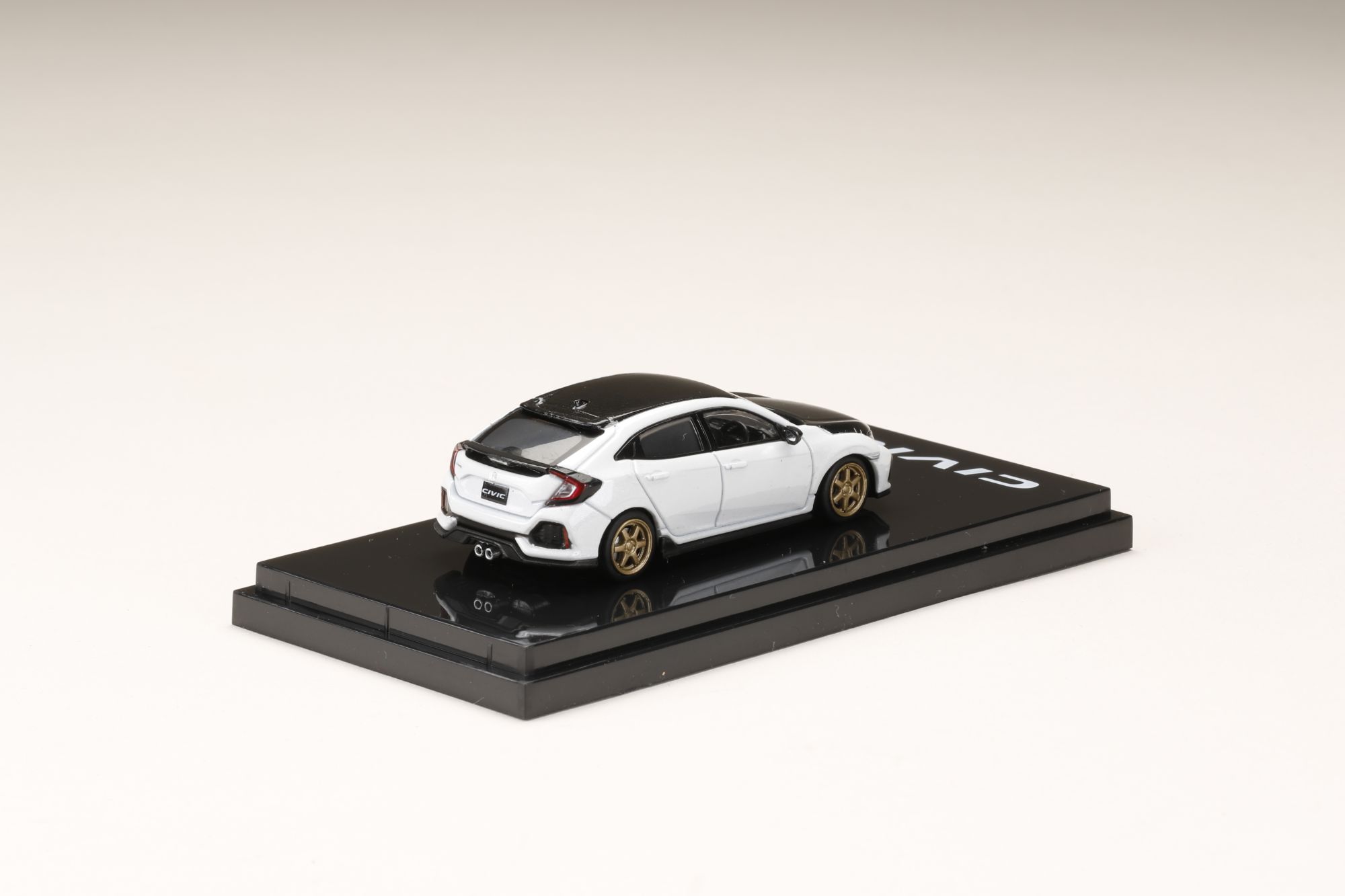 1/64 ホンダシビックハッチバック(FK7) カーボンボンネット ホワイト