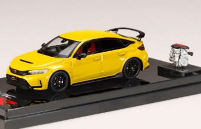 1/64 ホンダ シビック TYPE R FL5 エンジンモデル付 イエロー（カスタムカラー） タムタムオンラインショップ札幌店 通販