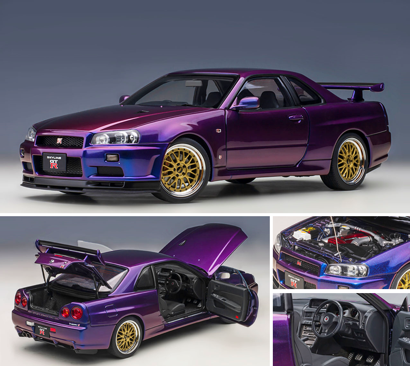 1/18 日産 スカイライン GT-R(R34) VスペックII BBS LM ホイール