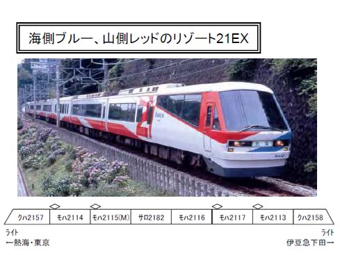 伊豆急2100系 「アルファ・リゾート21」8両セット マイクロエース Nゲージ