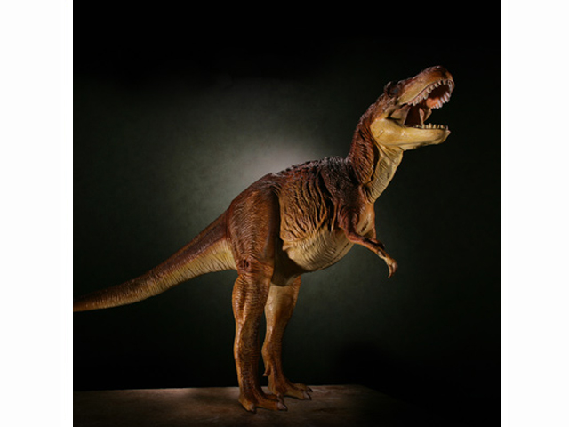 海洋堂　ダイノテイルズ・コレクションシリーズ　ティラノサウルス ブラウン