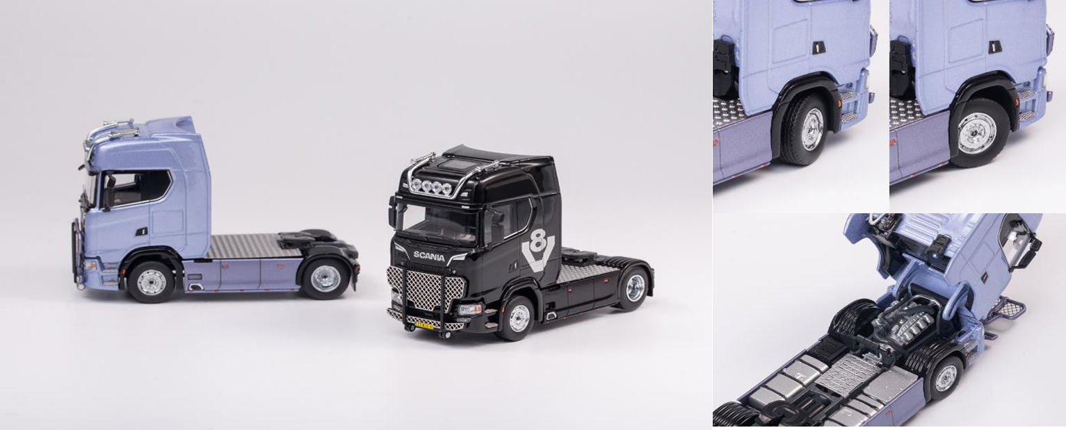 ミニカー GCD 1/64 スカニア SCANIA S730 ライトブルー