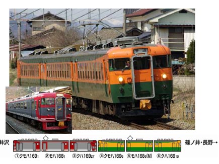 トミックス 98909 限定 しなの鉄道169系(S51編成・S52湘南色編成)6両