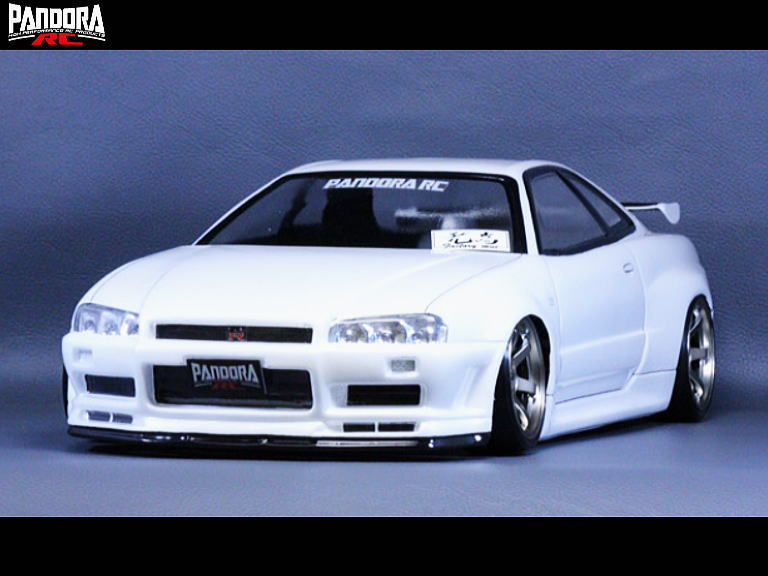 ニッサン スカイライン r34 ラジコンボディ rc 1/10 ドリフト 塗装済 