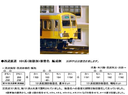 KATO 10-1188 西武 新101系旧塗色2両先頭車増結セット タムタム 