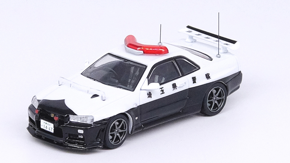 INNO MODELS 1/64 Nissan スカイライン GT-R R34 埼玉県警 タムタム