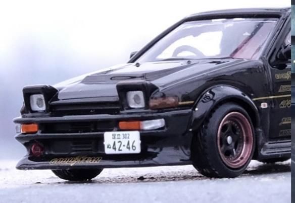 INNO MODELS 1/64 スプリンター トレノ AE86 ブラック Limited Tuned