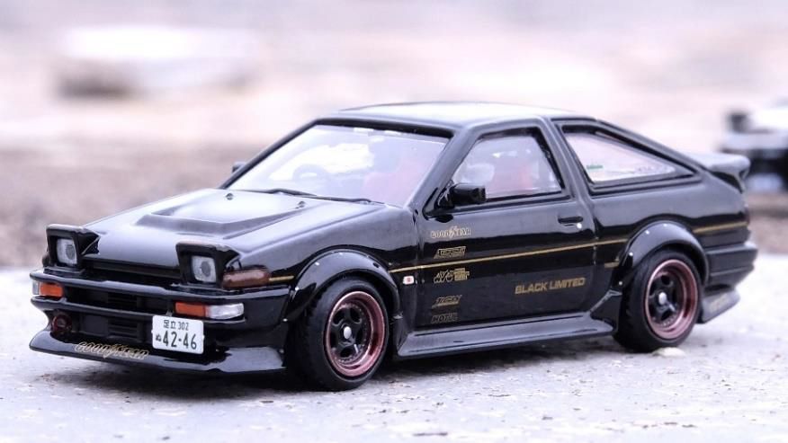 INNO 1/64 トヨタ スプリンタートレノ AE86 ブラックリミテッド 